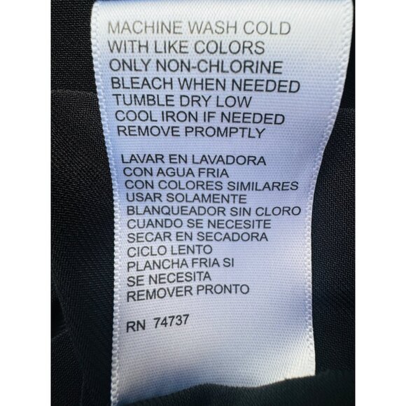 2/$25 Shelby Palmer M Black Wrap Midi Wide Leg Romper - Picture 7 of 12